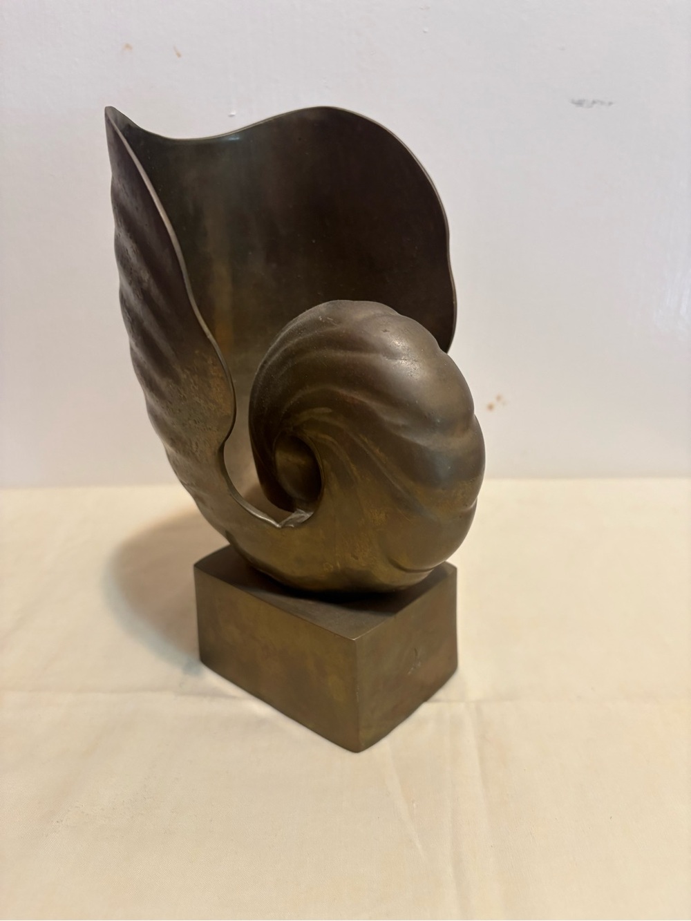 Bronze Nautilus Home Sculpture Accent - Unbranded